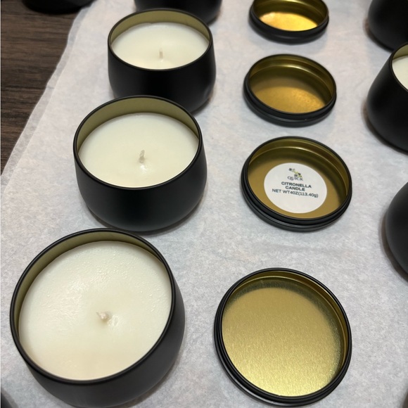 Handcrafted citronella candle from premium soy wax . - Picture 1 of 7